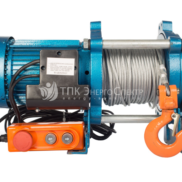 Лебедка TOR ЛЭК-1000 E21 (KCD) 1000 кг 380 В с канатом 100 м (N)